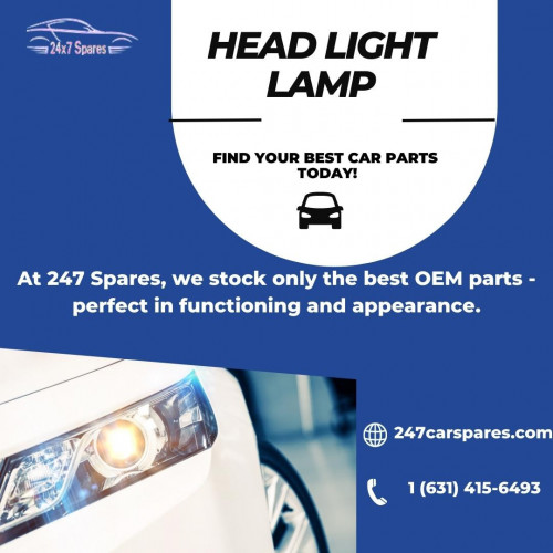 Head Light Lamp
At 247 Spares, we stock only the best OEM parts - perfect in functioning and appearance.
247 Spares is committed to supplying the market with tested OEM car parts. Our team is committed to allowing our customers access high-quality OEM replacement parts at competitive prices.
Website :	https://247carspares.com
Address: 121 King Street, New York 3000, USA
Phone :1 (631) 415-6493
#automotive #sparepart #autoparts #carparts #auto #car #honda #parts #sparepartmotor #cars #spareparthonda #sparepartmobil #aftermarket #bmw #sparepartmurah #jualsparepart #toyota #service