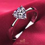 1CT-White-Gold-14Karat-Heart-Style-Authentic-Synthetic-Diamonds-Women-Anniversary-Ring-Promise-Jewelry-Gift-For