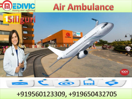 Medivic Aviation is one of the best Air Ambulance Service in Siliguri which has all facilities in Ambulance which is needed for a patient in an emergency situations such as well trained doctor and medical team.