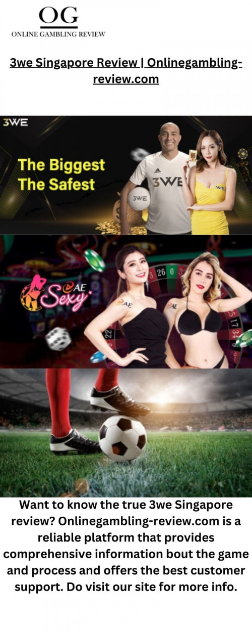 Want to know the true 3we Singapore review? Onlinegambling-review.com is a reliable platform that provides comprehensive information bout the game and process and offers the best customer support. Do visit our site for more info.

https://onlinegambling-review.com/3we/