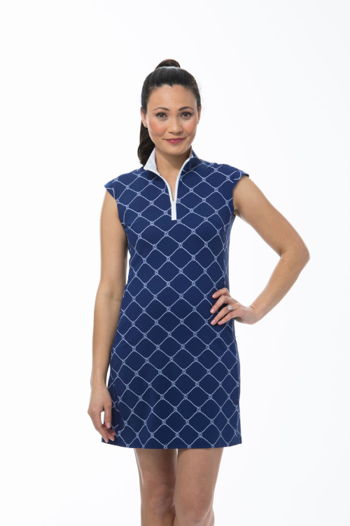 900722 I SanSoleil SolStyle ICE Sleeveless Dress. Knotical Navy Blue (1)