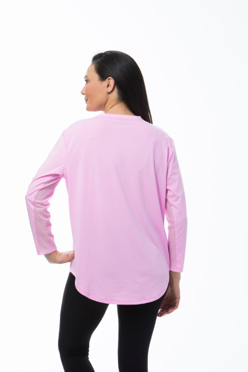 900730 SanSoleil Sunglow Relaxed Tee. Pink (1)
