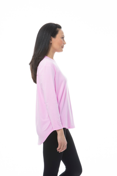 900730 SanSoleil Sunglow Relaxed Tee. Pink (3)