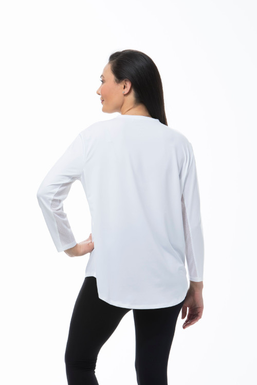 900730 SanSoleil Sunglow Relaxed Tee. White (3)