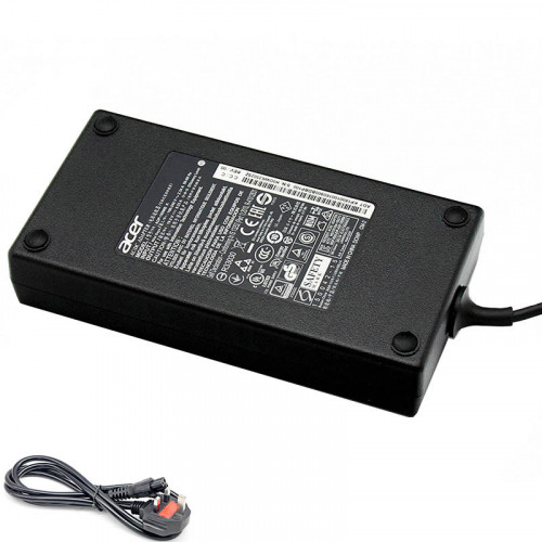 Product Info
Input:100-240V / 50-60Hz
Voltage-Electric current-Output Power: 19.5V-9.23A-180W
Plug Type: 5.5mm / 1.7mm no Pin
Color: Black
Condition: New, Original
Warranty: Full 12 Months Warranty and 30 Days Money Back
Package included:
1 x Acer Charger
1 x UK-PLUG Cable

https://www.3cparts.co.uk/original-acer-predator-helios-300-g357151nk-180w-chargeradapter-p-3953.html
