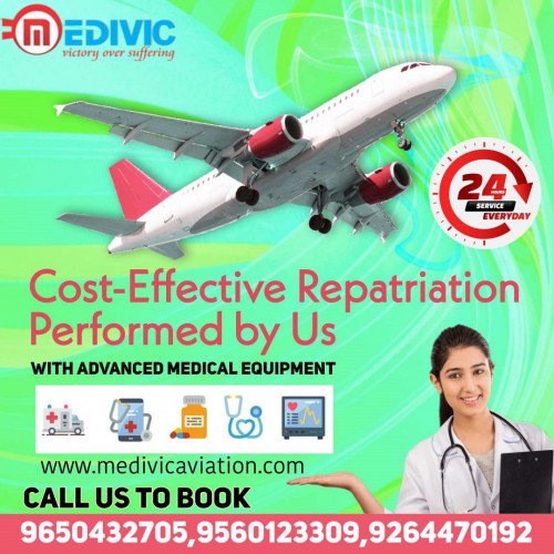 For the benefit of the patient's treatment, Medivic Aviation Air Ambulance Services in Ranchi offers the best ICU assistance for emergency air rescue as well as all necessary emergency equipment sets. Call Medivic Aviation air ambulance right away if you need it.

Website: http://bit.ly/2nZbBVF