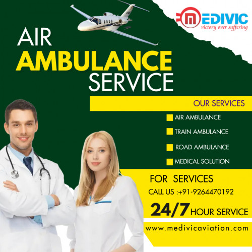 Medivic Aviation Air ambulance in Hyderabad is one of the prompt and perfect medical rescue services with all medical enhancements at a decent booking price. Now grab the best national and international via us at any time.

More@ https://bit.ly/3Ki0ltT