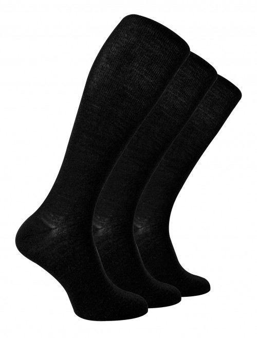 Art. 008 Mens Extra Long Socks K 008 BLK X3