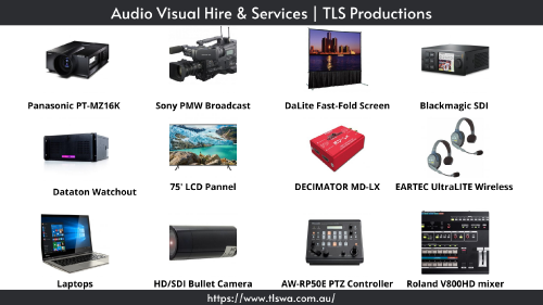 For audio visual hire that perfectly complements your next function, presentation, or event, then look no further than TLS Productions. We stock a large AV equipment hire inventory with the flexibility to meet your objectives and deliver the impact that audiences appreciate. Visit: https://www.tlswa.com.au/hire/audio-visual/