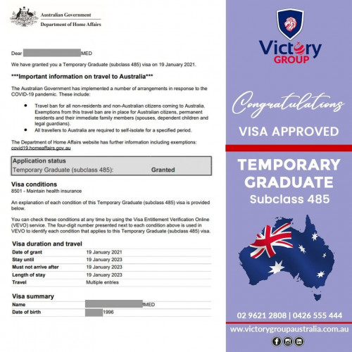 Victory Group is an Australian owned company based in Sydney and registered in New South Wales. Victory Group provides a comprehensive range of services to member institutions and potential international students through a network of affiliated offices in different parts of the world. Visit https://victorygroupaustralia.com.au/