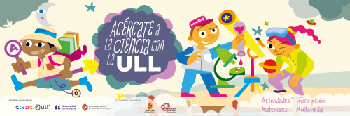 Banner Acércate a la Ciencia con la ULL ARN Innova 1500 x 500