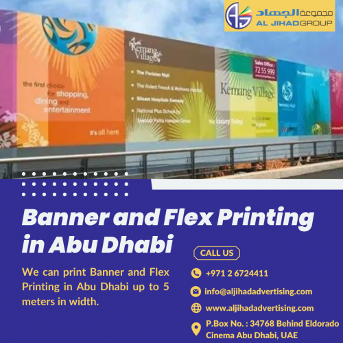 We are one of the leading Digital designing, marketing & printing Brand in UAE. Equipped with state of the art modern technology & highly experienced professional.

Our Website: http://aljihadadvertising.com/
Business Email: info@aljihadadvertising.com
Address: P.Box No. : 34768 Behind Eldorado Cinema Abu Dhabi, UAE
Phone: +971 2 6724411


#safety #safetysign #safetysignmaker #sign #stampmakercompany #stamp #outdoorsignage