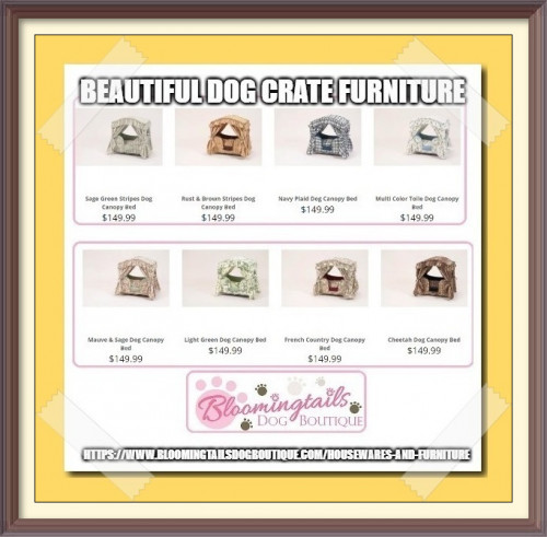 We have a large selection of crates and furniture for small & large dogs of different size, style and colors. https://bit.ly/3eqJo4z