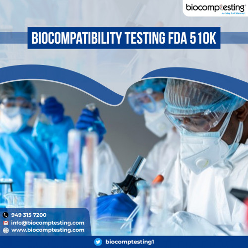 We provide a variety of analytical solutions to support your Biocompatibility Testing FDA 510K. We have experience working with Class II and Class III medical devices as well as combination products that incorporate a pharmaceutical component. Contact us now!

http://www.biocomptesting.com/