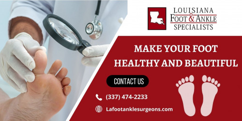 Meet Louisiana Foot and Ankle Specialists LLC in the Lake Charles area for getting relief from all types of foot pains, injuries, and other problems to accomplish goals. For more information, email us at contactus@lafootanklesurgeons.com.