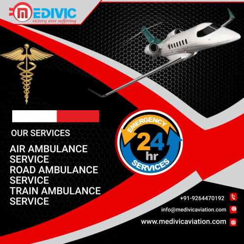 Medivic Aviation Air Ambulance Service in Allahabad offers the top-class medical evacuation service with all advanced medical comprehensive for prompt relocation purposes. With advanced quality medical aids, you can grab the best commercial and charter Air Ambulance service by us.

More@ https://bit.ly/2AbNvuc
