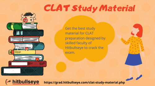 Get the best study material for CLAT preparation designed by skilled faculty of Hitbullseye to crack the exam.
https://grad.hitbullseye.com/clat-study-material.php