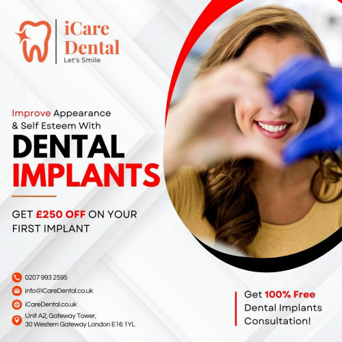 Improve Appearance And Self Esteem With Dental Implants! Get £250 Off On Your First Implant
Get 100% Free Dental Implants Consultation!
The dental implant process has been known to improve self-esteem and the appearance of one's smile. With it, you get £250 off your first procedure!
.
More Info??
? https://www.icaredental.co.uk
? 0207 993 2595
.
#TeethStraightening #dentistrylife #dentistas #dentists #ExperiencedDentist #dentalimplants #dentistry #dentista #dentistrymyworld #dentistlife #dentiste #dentistryworld #dentistica #DentistadelasEstrellas