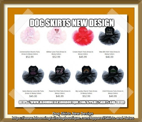 Buy dog skirts online from your favorite dog boutique, Bloomingtails Dog Boutique.https://bit.ly/3cwFKVT