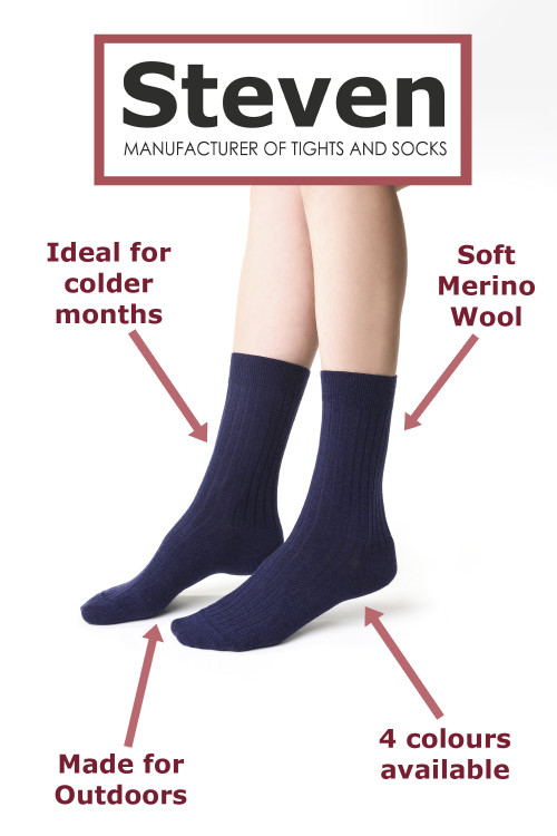 E 130 Ladies Merino Wool Socks INFOPANEL 2