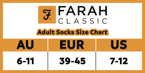 FARAH size chart AU