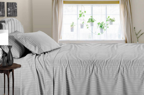 Top-selling grey sheets queen at Comfort Beddings online store. These sheets are comfortable, durable, wrinkle-free & super soft. Grey sheets queen is made of 100% Egyptian cotton & 600 thread count. Visit here: https://comfortbeddings.com/products/striped-light-grey-sheet-set-queen