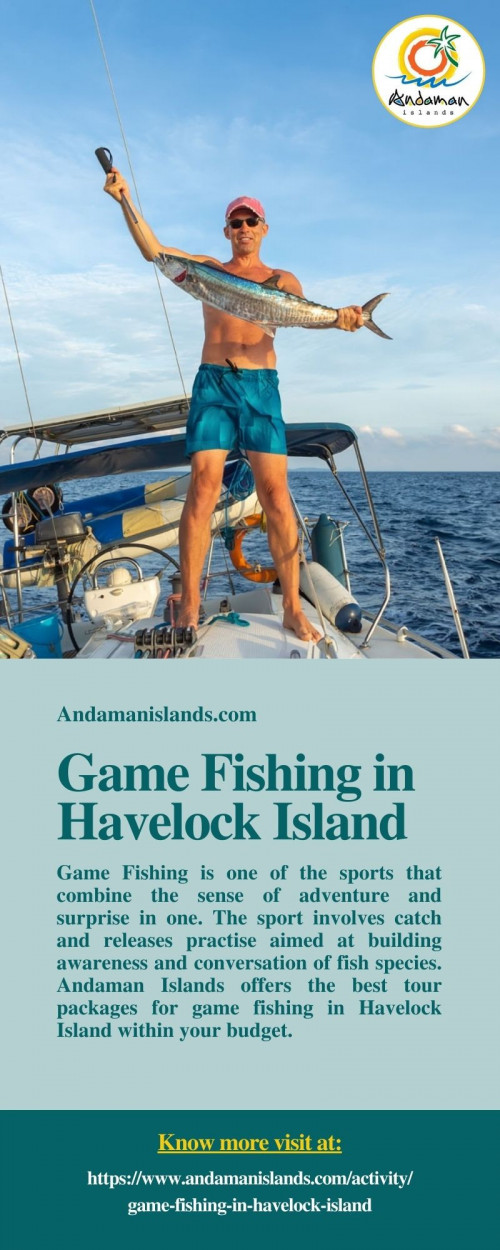 Andaman Islands is a leading tour operator in Andaman and Nicobar Islands, which offers the best packages for game fishing in Havelock Island within your budget. To know more visit at https://www.andamanislands.com/activity/game-fishing-in-havelock-island