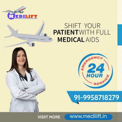 Medilift Air Ambulance Services in Patna is offering the best medical transport service for the immediate shifting of the patient with all proper medical advantages at the best booking price.

More@ https://bit.ly/2DuEBtu