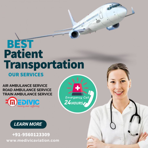 Medivic Aviation Air Ambulance Service in Raipur is one of the most comfortable medical transport services with advanced aids with all proper medical care. Get promptly this service via email and phone call.

More@ https://bit.ly/2M2nWnG