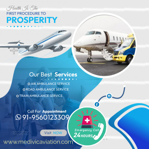 Medivic Aviation Air Ambulance Service in Bhubaneswar offers the top-grade emergency and non-emergency medical transport service with a remarkable medical setup for prompt shifting. We are the most demandable medical charter aircraft service at a genuine cost.

More@ https://bit.ly/2W0vtr2