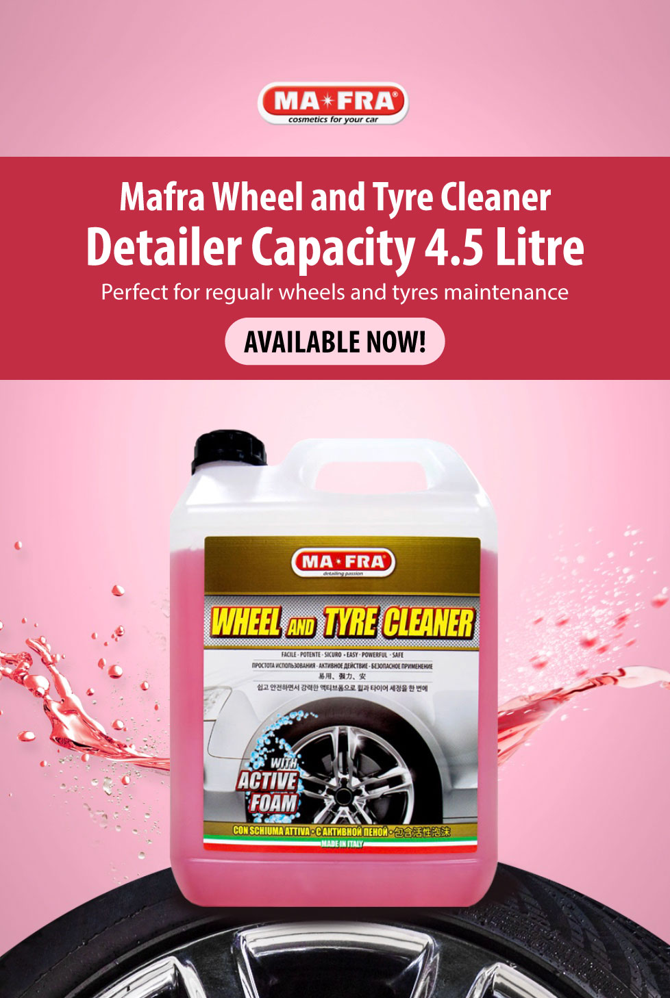 Mafra, Plastic Care 3in1, Cleans, Renews Colours and Protects the Interior  Surfaces of the Car, Making a Anti-UV Ray Wall, Size 500ml : :  Automotive