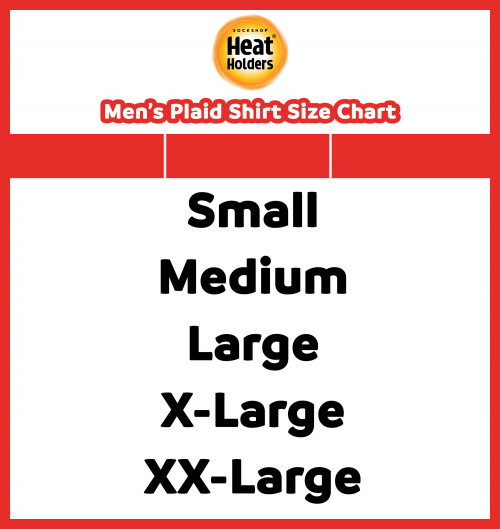 HH shirt size chart