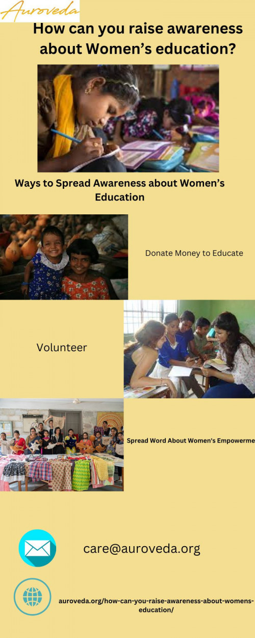 How can you raise awareness about Women’s education