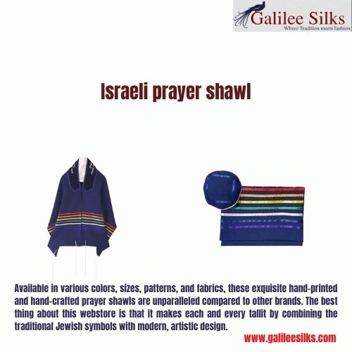 There’s nothing like the experience of wearing an Israeli prayer shawl from the online shop of Galilee Silks. Designed by skilled artisans in Israel, the handmade shawls are perfect to be worn on any occasion in the Jewish culture. For more details, visit: https://www.galileesilks.com/collections/classic-tallit-for-men