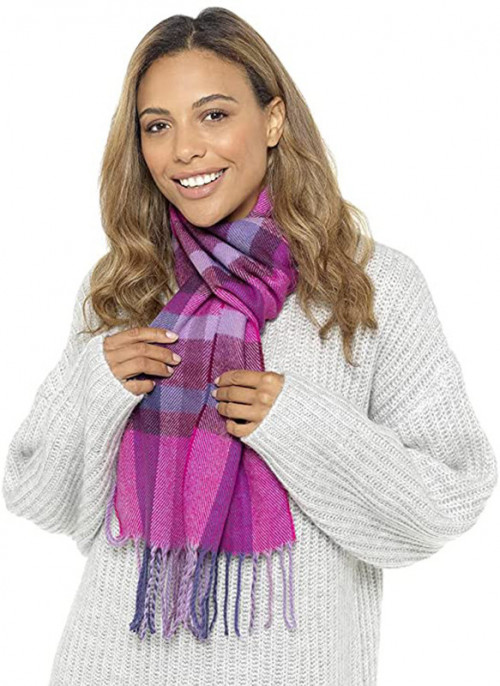 Ladies-Check-Tartan-Scarf-GL581-PINK-LIFESTYLE.jpg