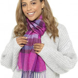 Ladies-Check-Tartan-Scarf-GL581-PINK-LIFESTYLE