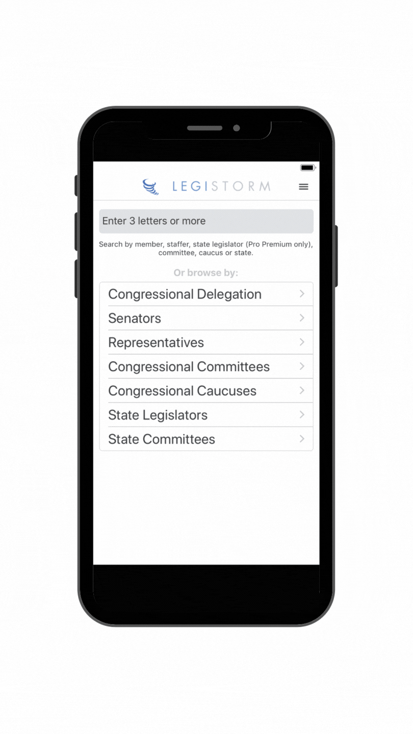 LegiStorm Mobile App