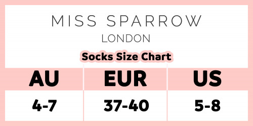MISS SPARROW size chart AU