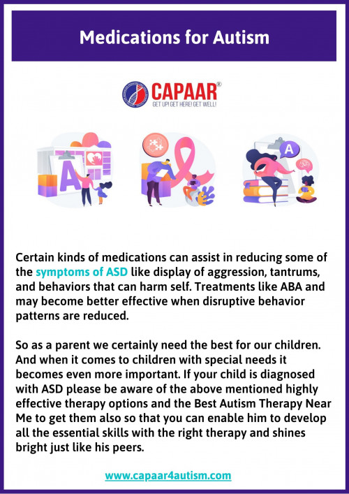 Medication for Autism in Bangalore Autism Centres Near Me CAPAAR