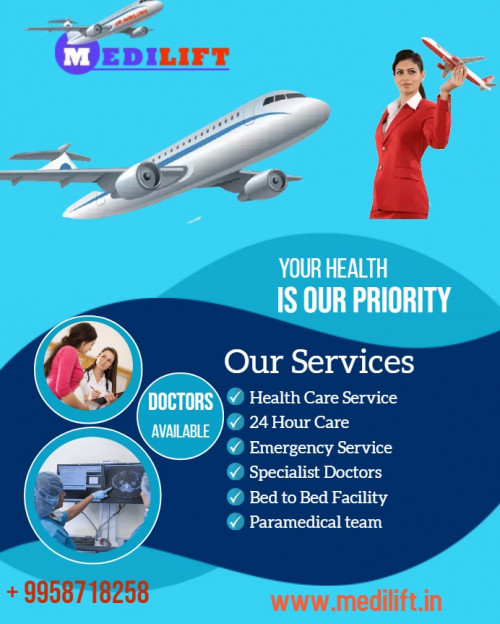 Hire the fastest life-support Emergency Air Ambulance Service in Delhi and Patna by Medilift Air Ambulance with full low-cost ICU packages for emergency patient transfer from Patna to Delhi and from Delhi to Worldwide.
https://bit.ly/3dNXH0B