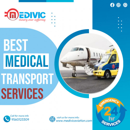 Medivic Aviation Air Ambulance Service in Jamshedpur offers the top-class emergency medical transport service with all commendable medical enhancements for the prompt treatment of critical patients during shifting hours.

More@ https://bit.ly/2A1hqF9