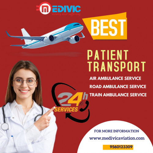 Medivic Aviation Air Ambulance Services in Dimapur is 24 hours active and ready to provide the best emergency and non-emergency medical transport service with all commendable medical setups for the immediate shifting of the patient.

More@ https://bit.ly/2QruhuK