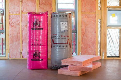 Pink Soundbreak Insulation is available in R-values of up to R3.1 which makes it a popular choice for between floors of a double storey home. #fletcherinsulation #fletcherpinkbatts #pinkbatts #pinksoundbreak #soundproofing #acoustic #theatreroom #acousticinsulation #insulationaustralia #insulationbatts #glasswoolinsulation