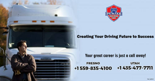 Your great career is just a call away. We Punjab Truck Driving School are available in Fresno Utah both, You can choose the training place according to your convenience.

For more info call at:-
Fresno:- +1-559-835-4100
Utah:- +1-435-477-7711