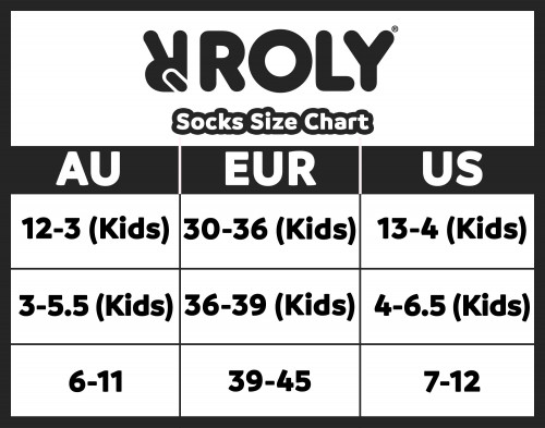 ROLY size chart AU