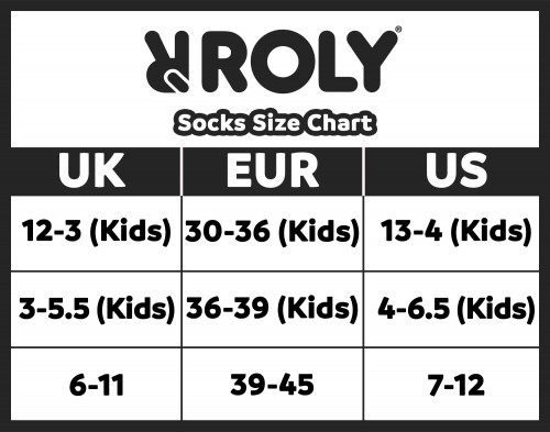 ROLY size chart UK