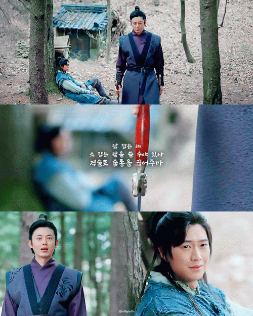 "닭 잡는 데  
소 잡는 칼을 쓸 수야 있나 
격술로 숨통을 끊어주마"
#달이뜨는강 e09 #달뜨강온달 #달뜨강고건