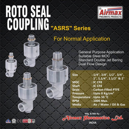 Airmax is a leading manufacturer and exporter of Rotary Union in India. These are also known as rotary joint and roto seal coupling Visit www.airmaxindia.com/products/rotary-joints