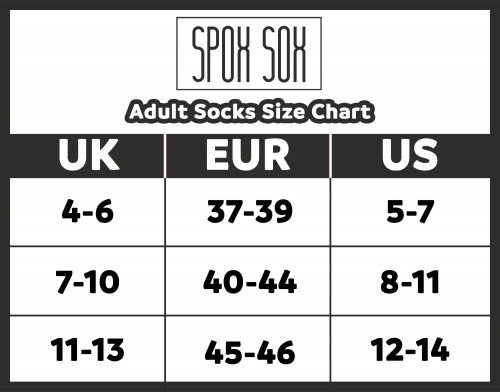 SPOX SOX size chart UK