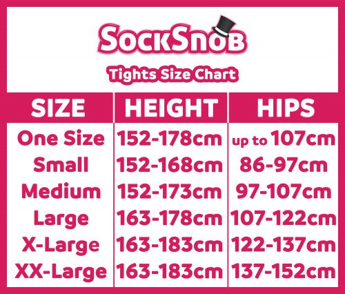 SS TIGHTS size chart